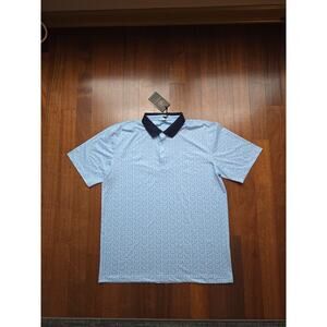 New Swannies Ryder Golf Polo Sky Shirt Performance Men’s L